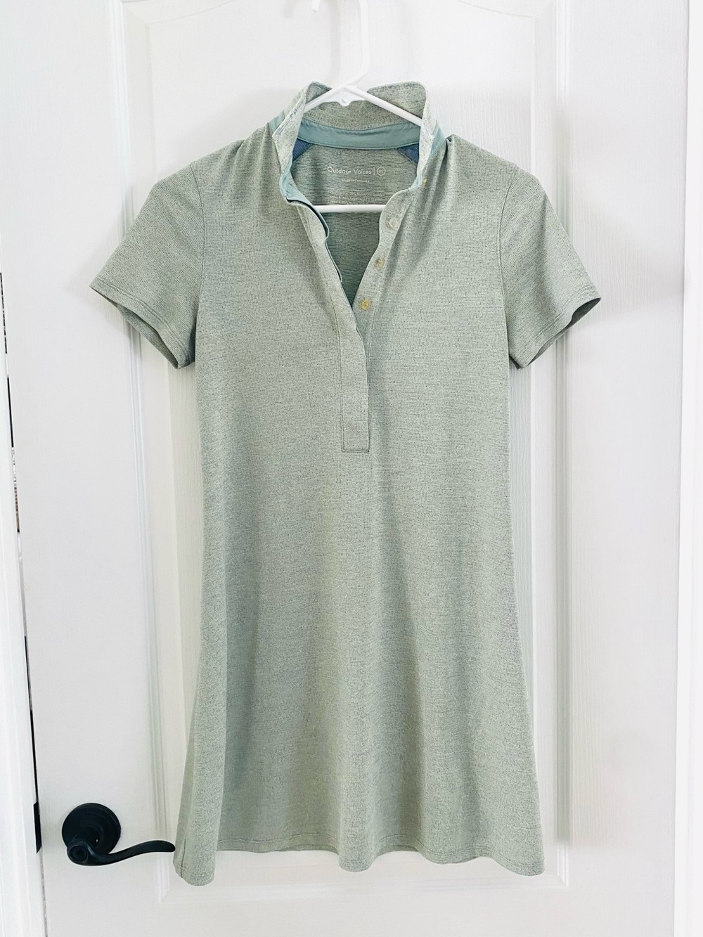 Outdoor Voices LightSpeed Polo Dress Sage Green XS Athletic Tennis Golf